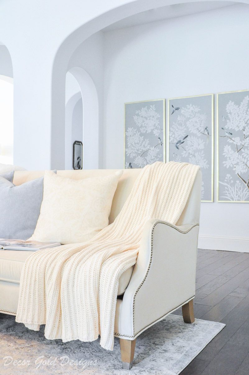Luxurious Throw Blanket Draping