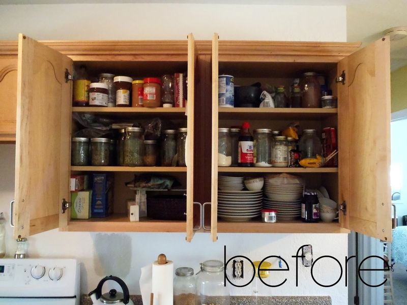 Disorganized Cabinets