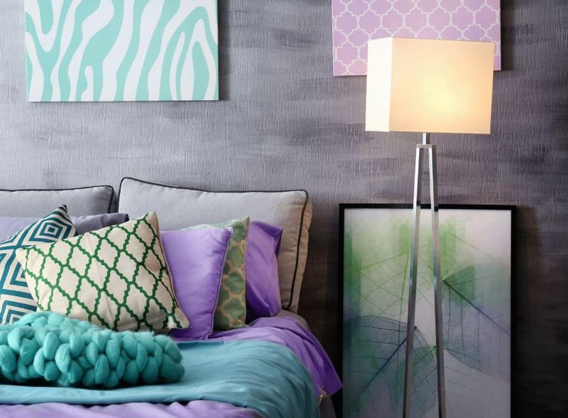 Royal Purple And Lime Green Room