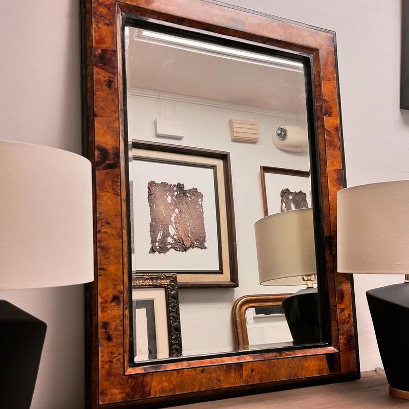 Burl Wood Mirror Frame