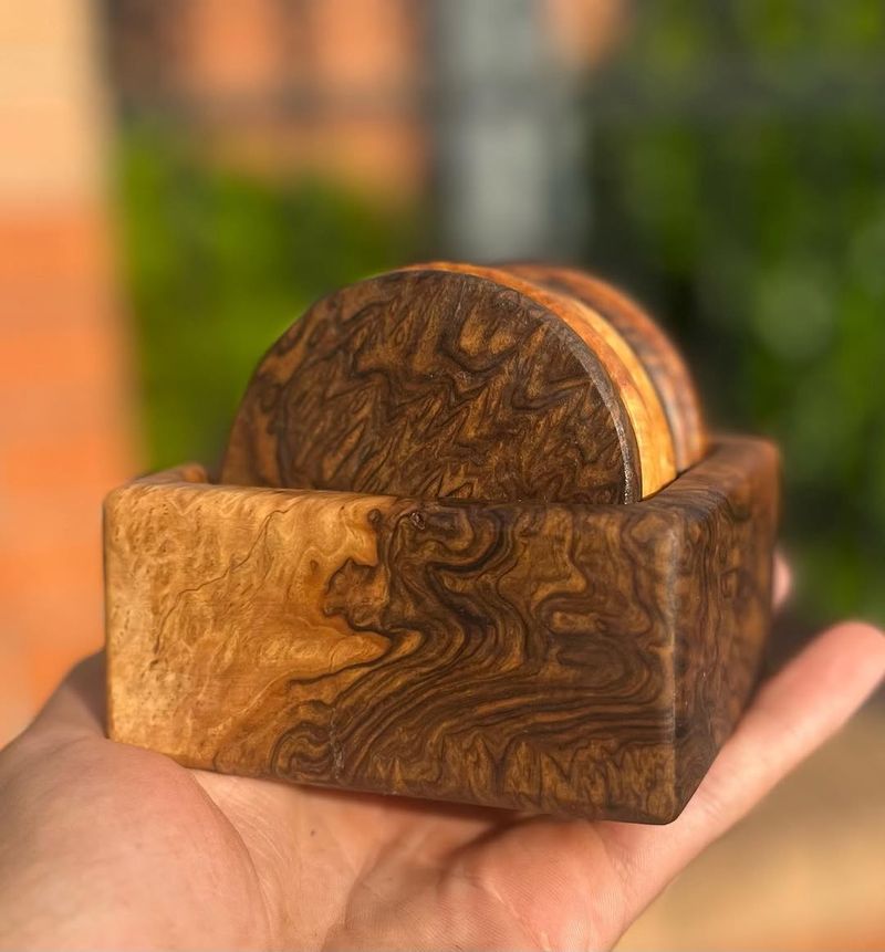 Burl Wood Coasters