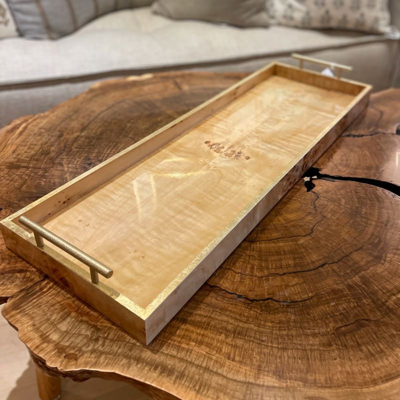 Burl Wood Serving Platter