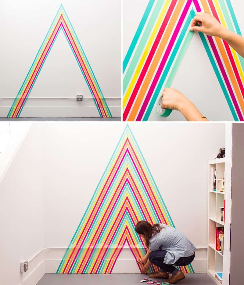 Washi Tape Wall Mural