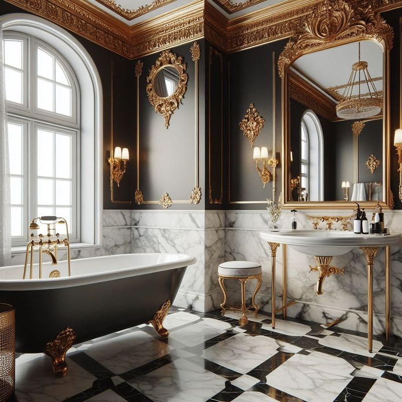 Art Deco Bathrooms: Glamourous Getaways