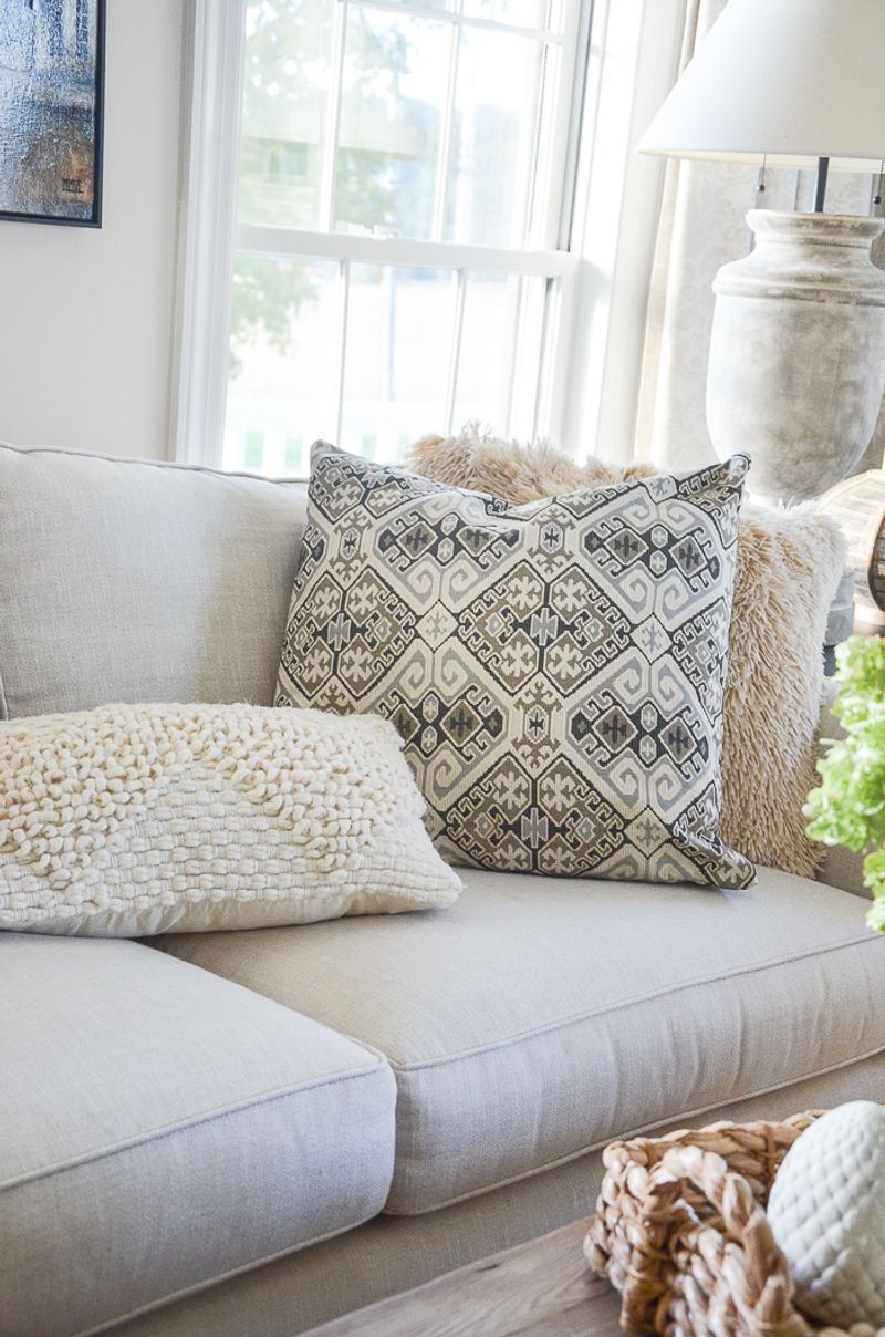 Straighten Couch Pillows