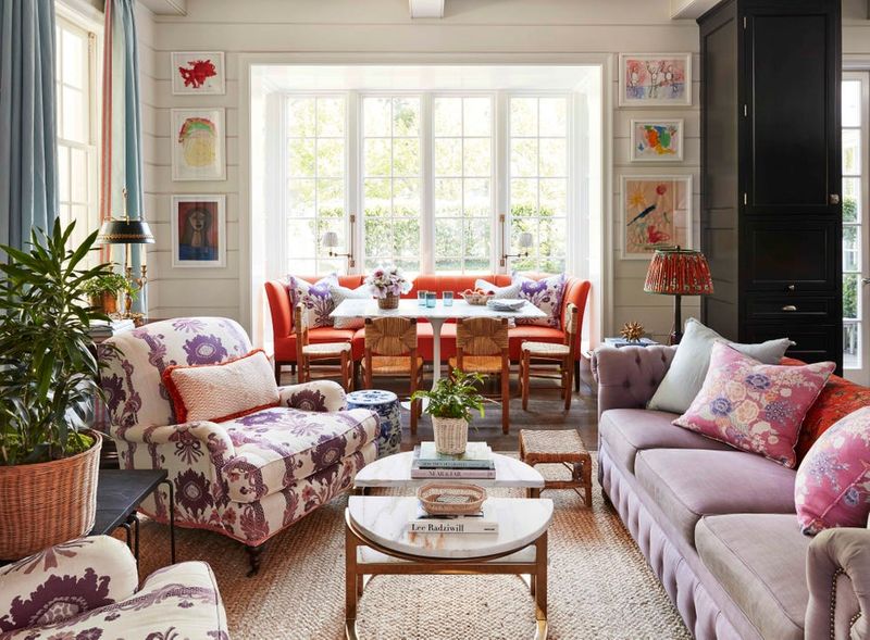 Lavender And Burnt Orange