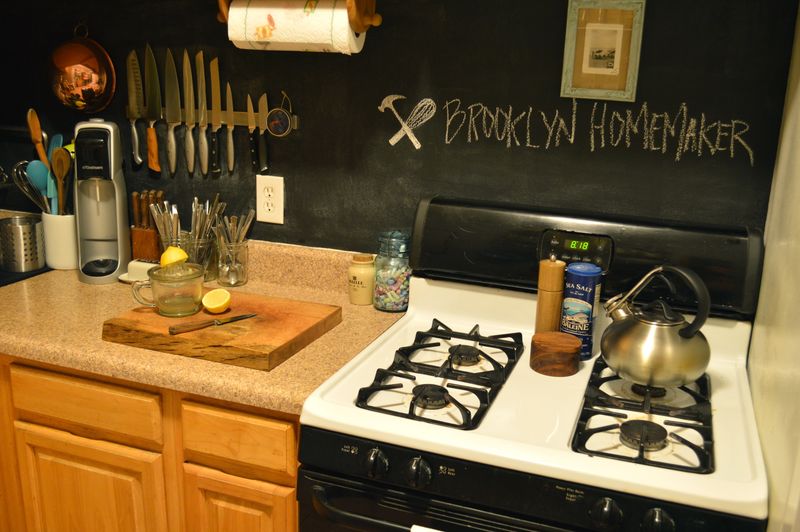 Chalkboard Paint Backsplashes