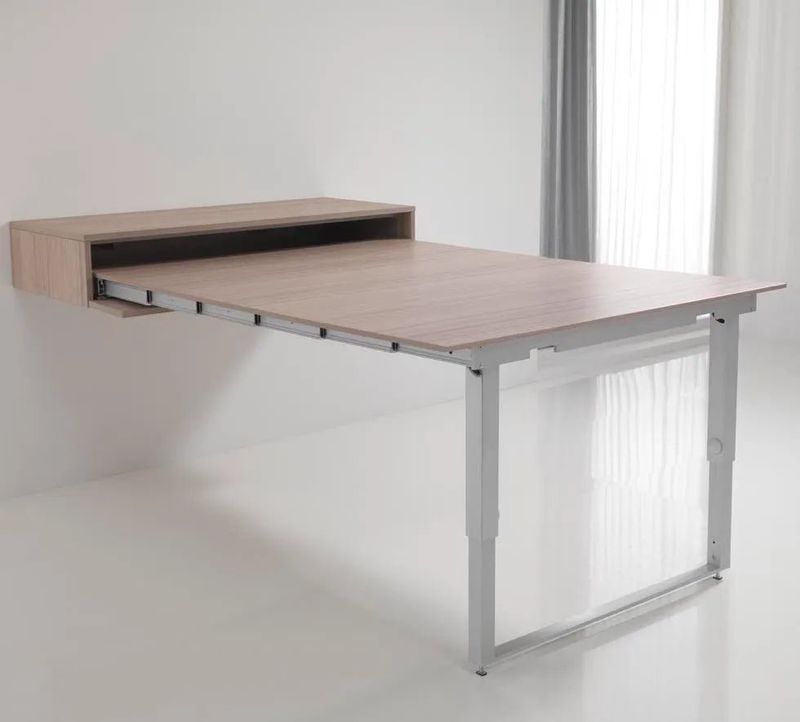 Fold-Down Wall-Mounted Table