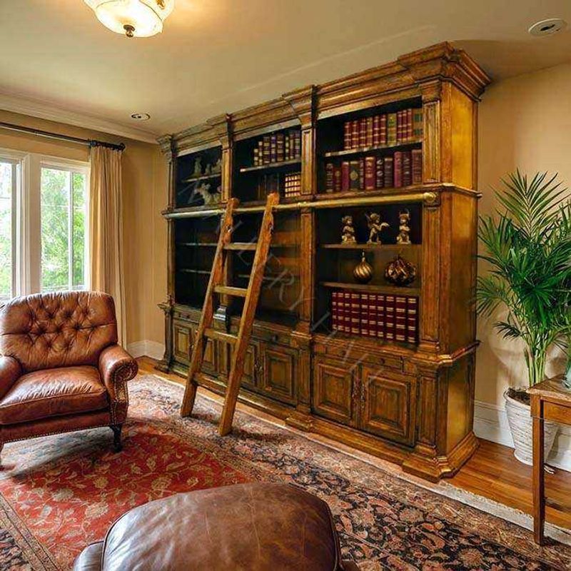 Mahogany Bookshelves – Literary Grace