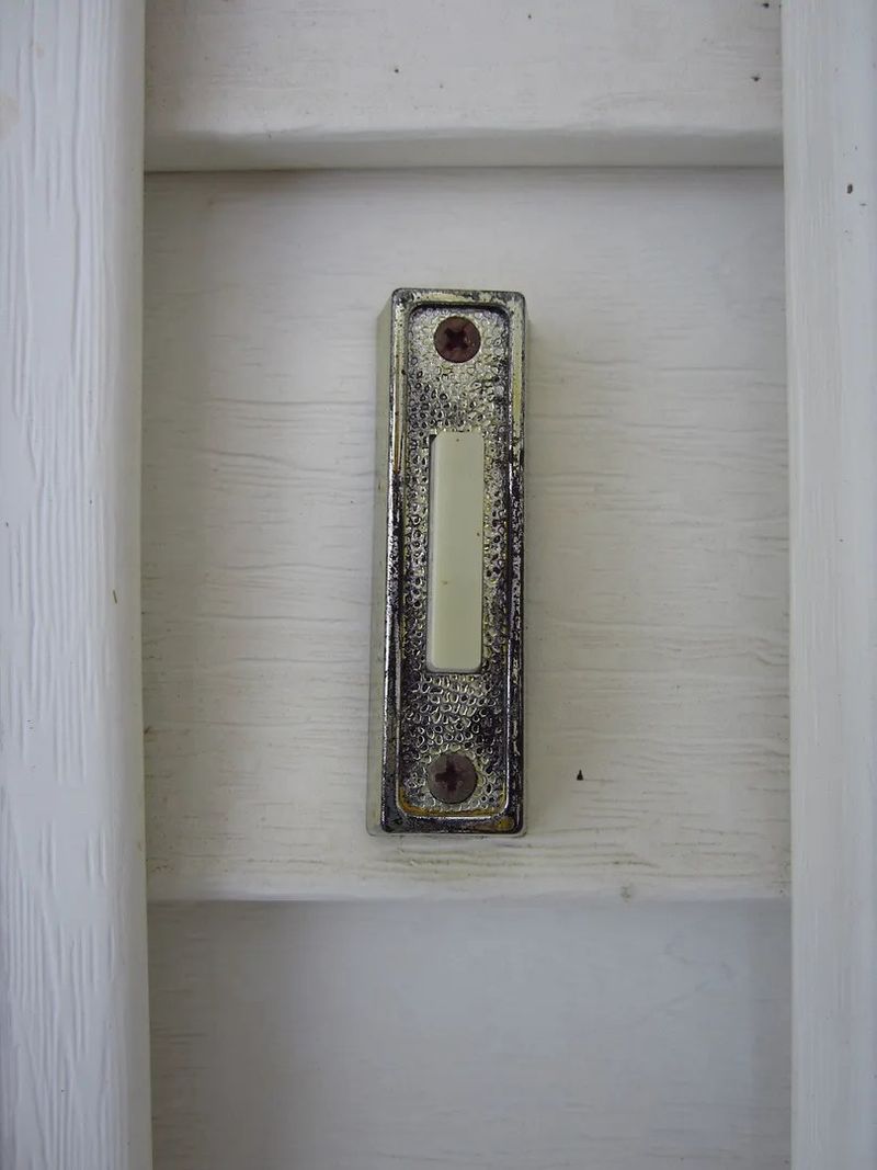 Doorbell Surrounded By Grime