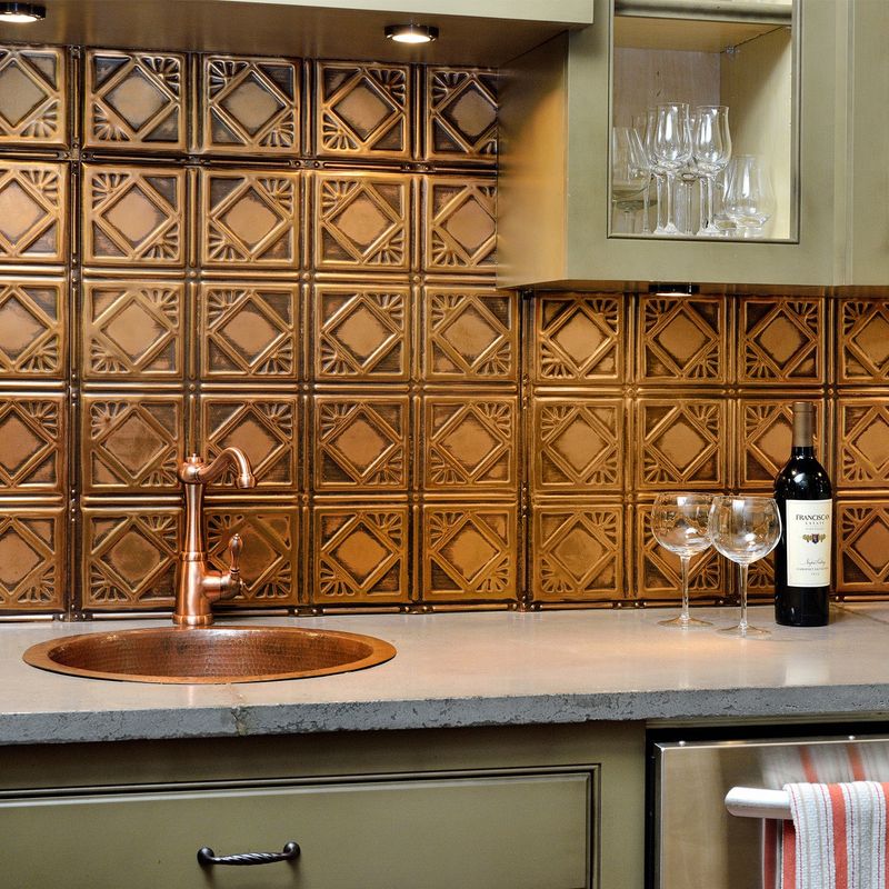 Copper Tin Ceiling Tiles