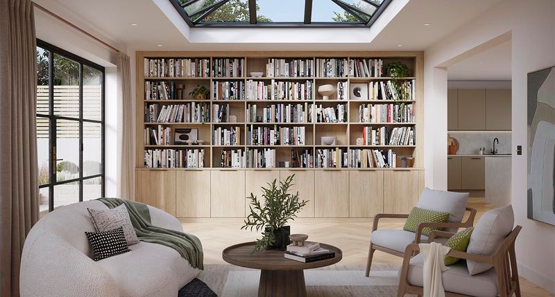 Built-In Bookshelves