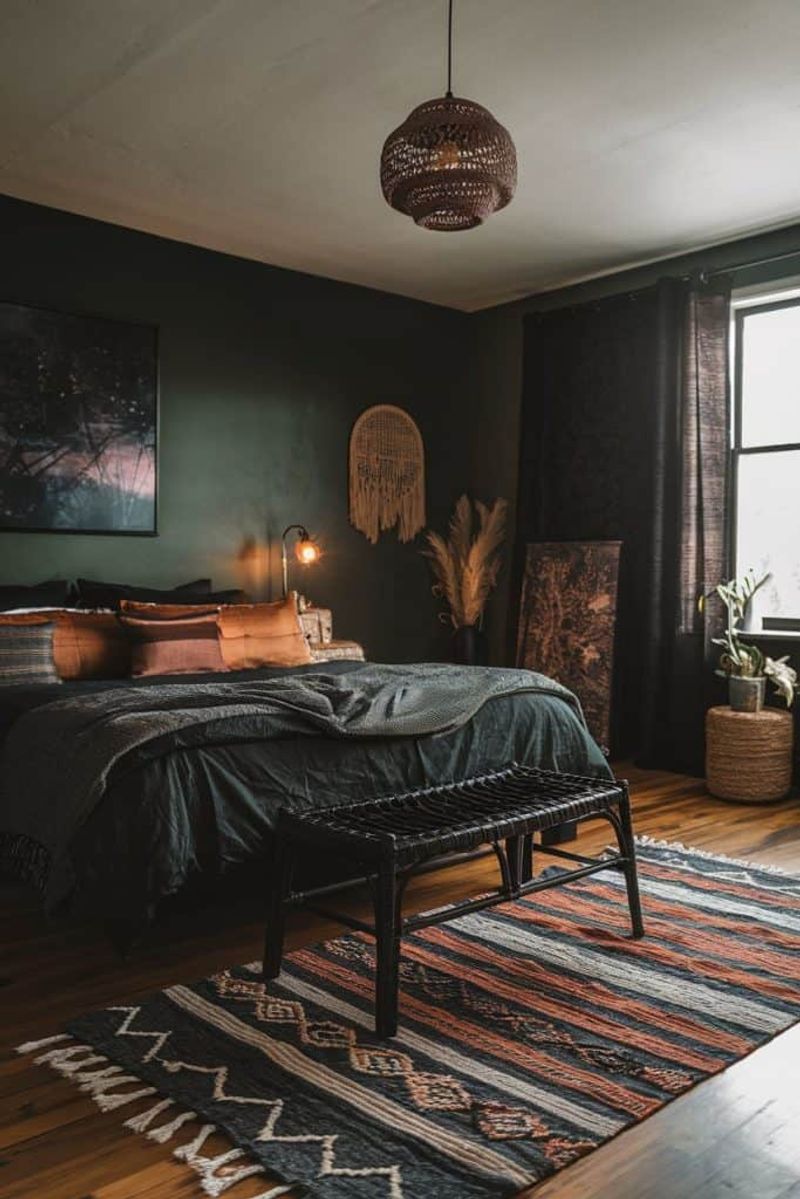 Go Darker: For Dramatic Bedroom Headboard Walls