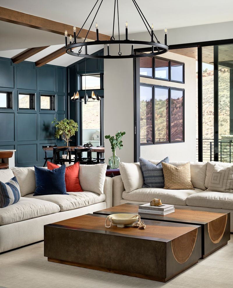 Go Darker: In Oversized Living Rooms