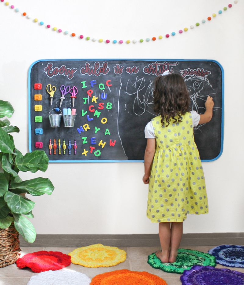 Magnetic Chalkboard Wall