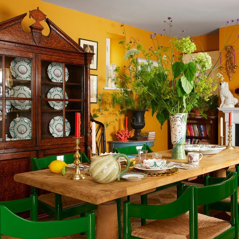 Electric Green And Bright Yellow Room