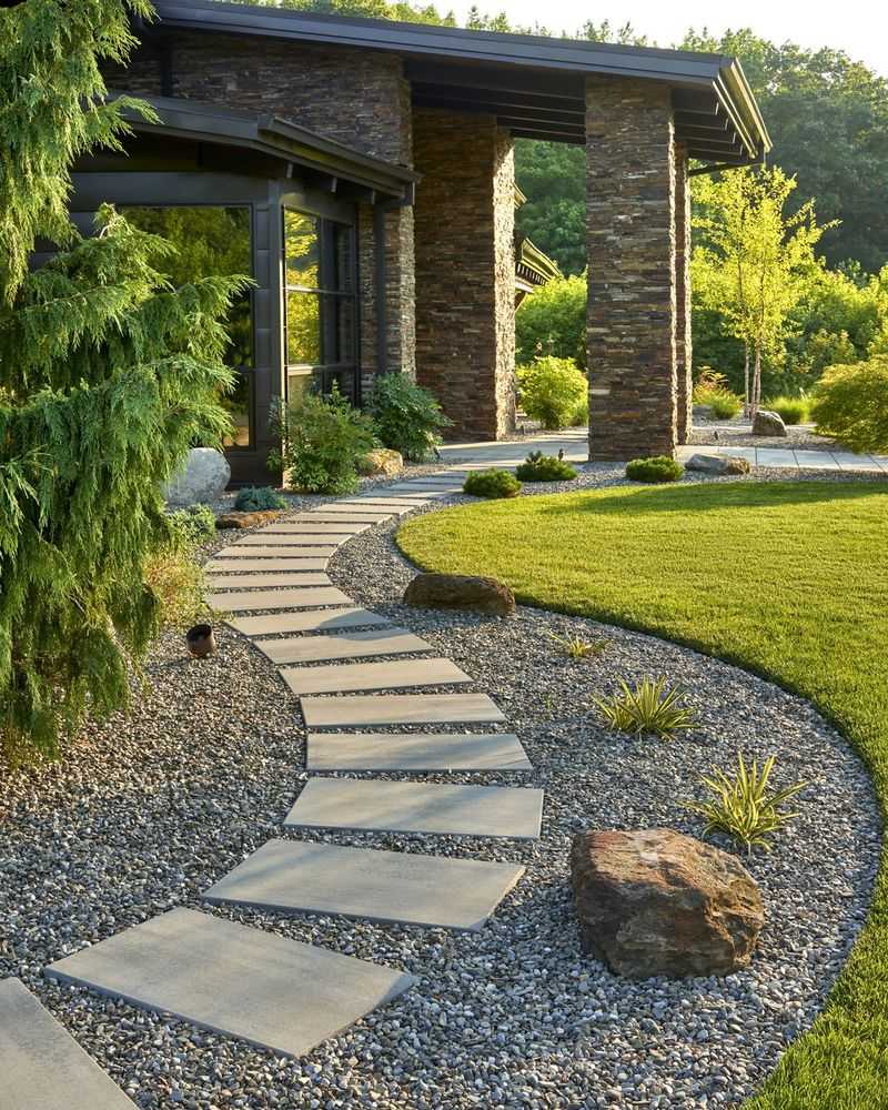Permeable Pebble Pathways