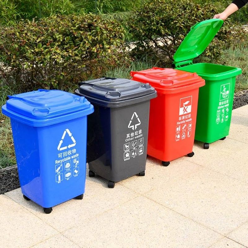 Plastic Trash Bins