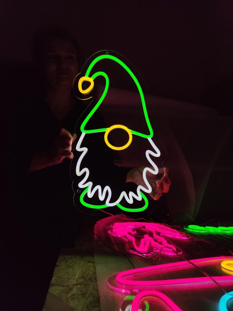 Tacky Neon Garden Gnomes