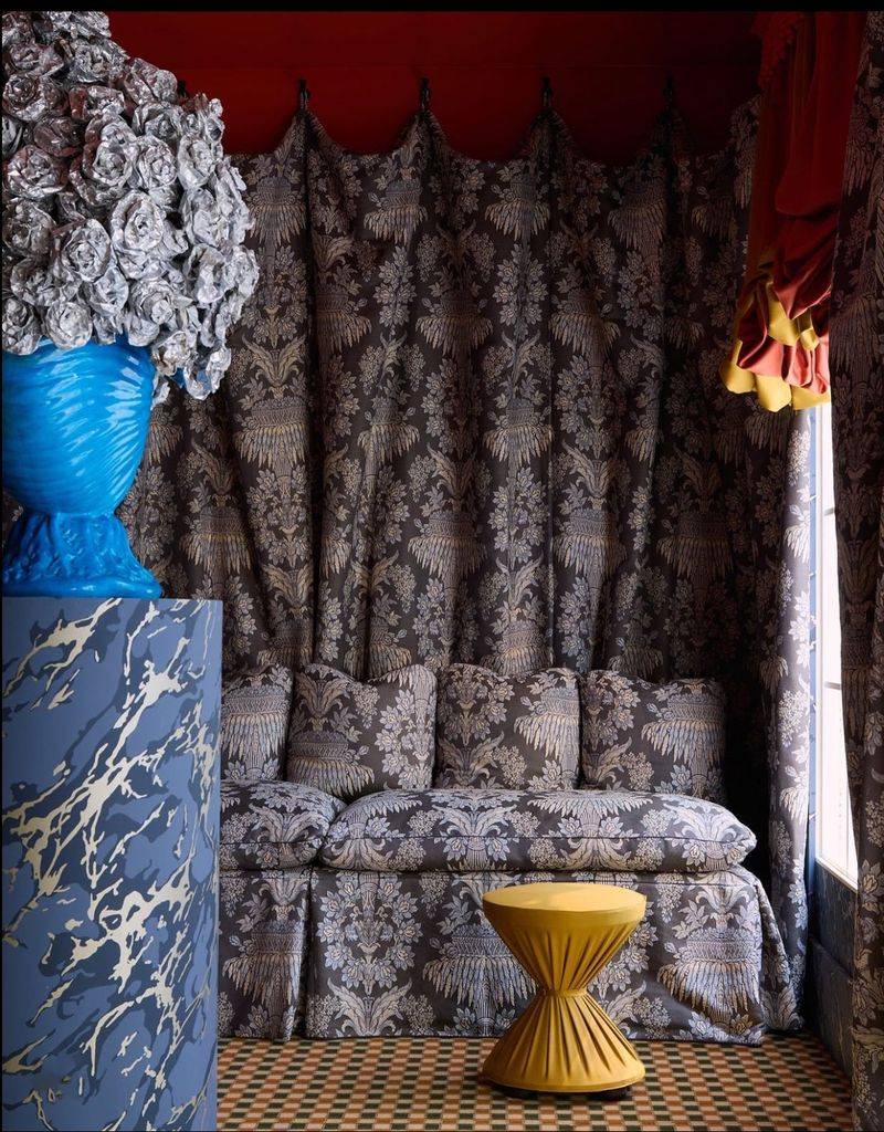 Fabric-Covered Walls