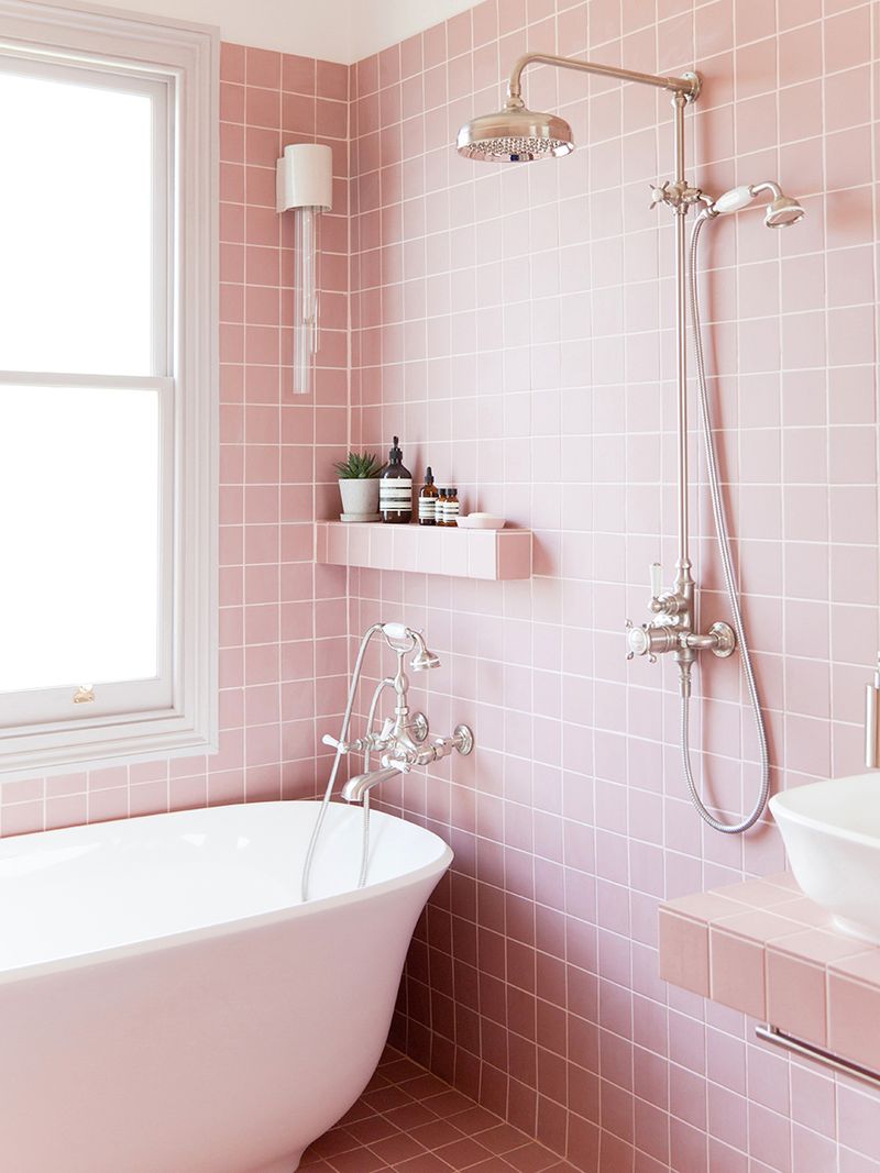 Pastel Pink Accent Wall