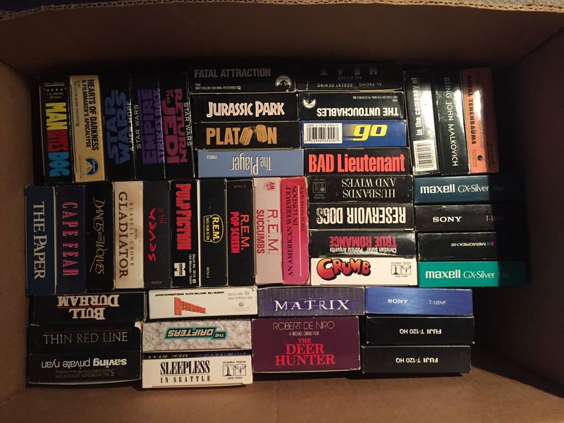 Clunky VHS Tapes From Your High School Days