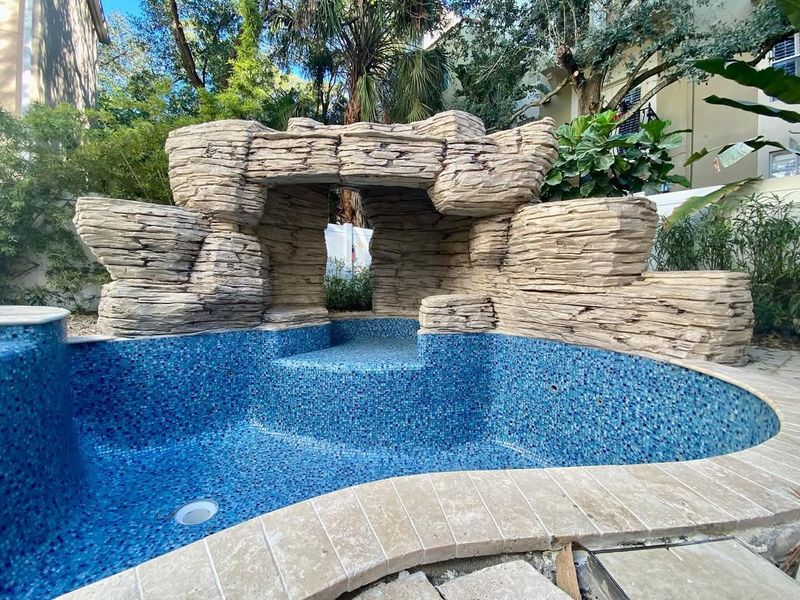 Faux Stone Waterfalls