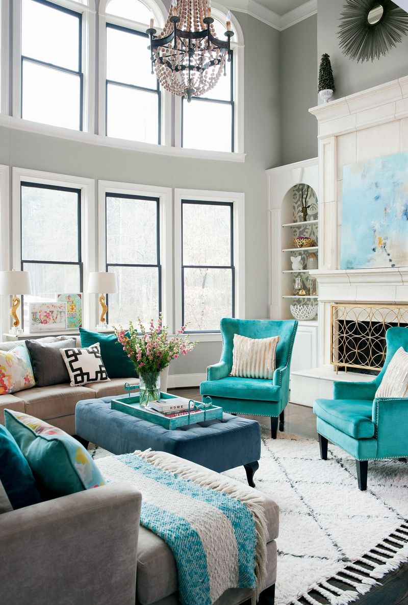 Chocolate and Turquoise Contrast