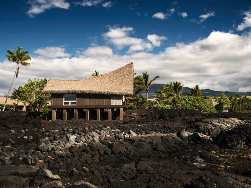 Hawaii's Volcanic Thatch Hideaway