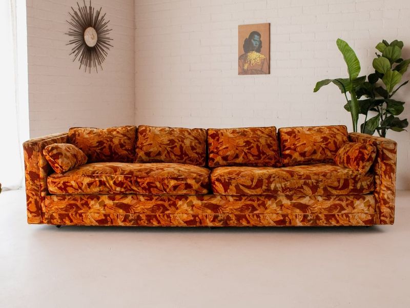 70s Velvet Upholstery