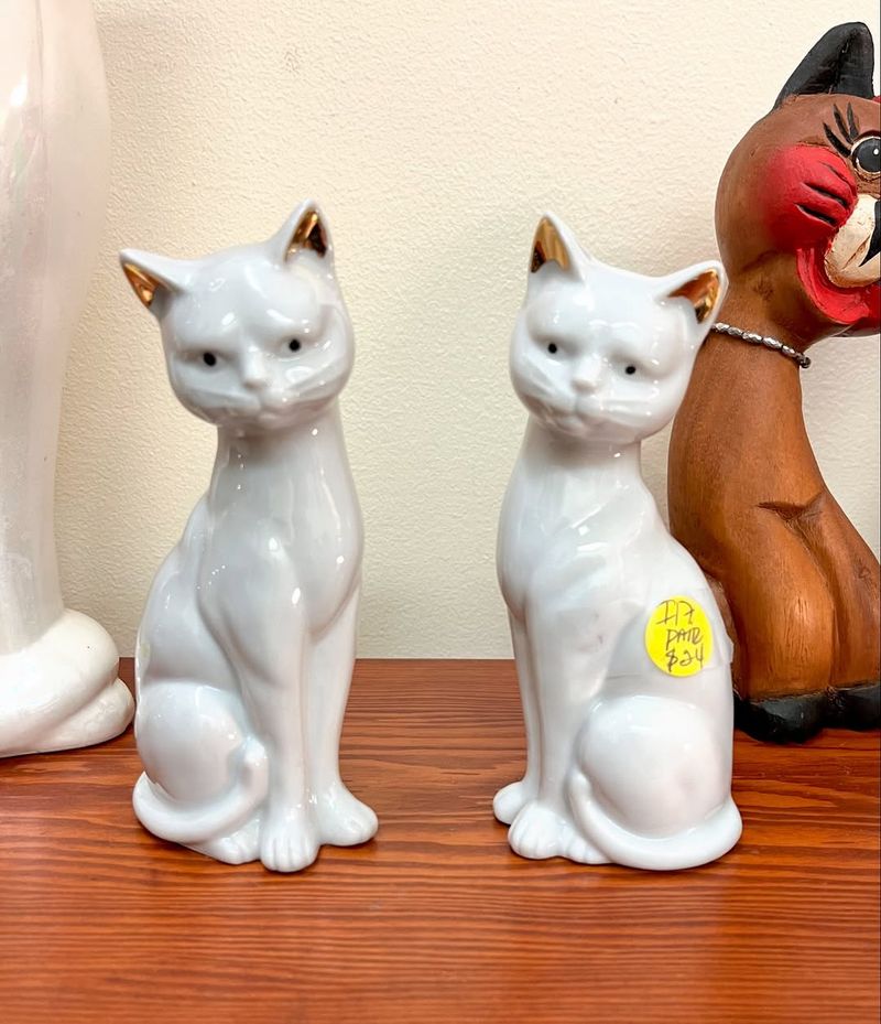 Never Come Back: Porcelain Cat Figurine Armies