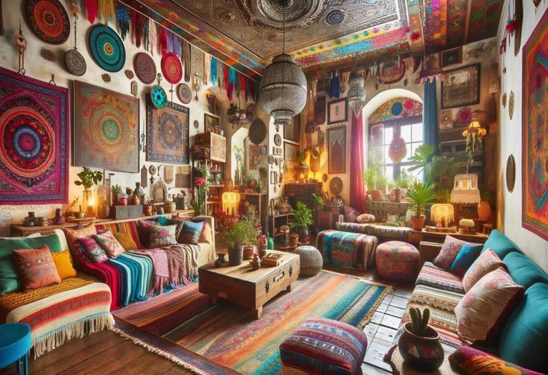 Bohemian Blue-Brown Layering