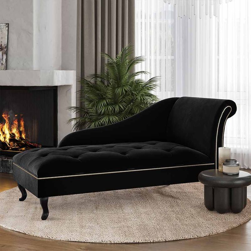 Vintage Chaise By The Fire