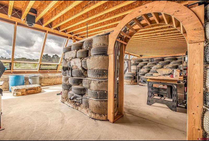 Upcycled Tire Home, Colorado