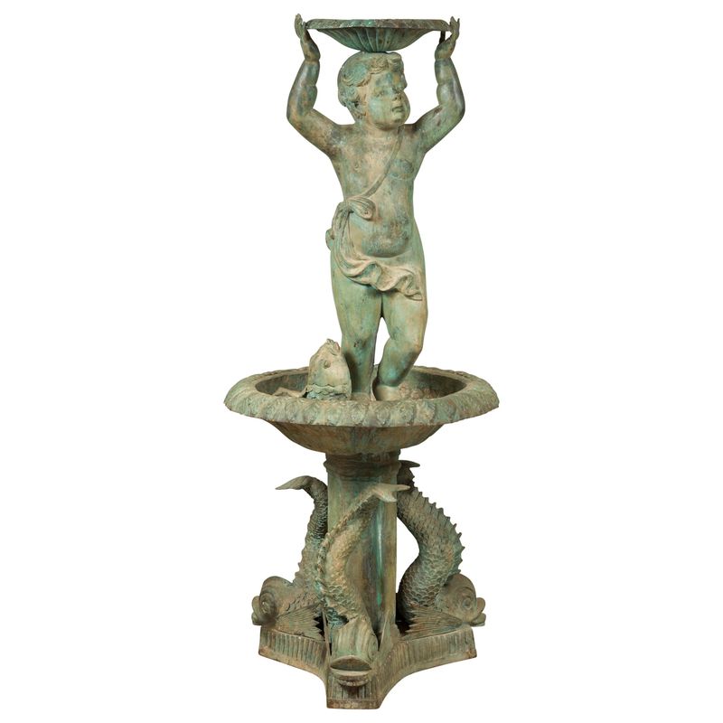 Faux Mediterranean Fountains and Water Features