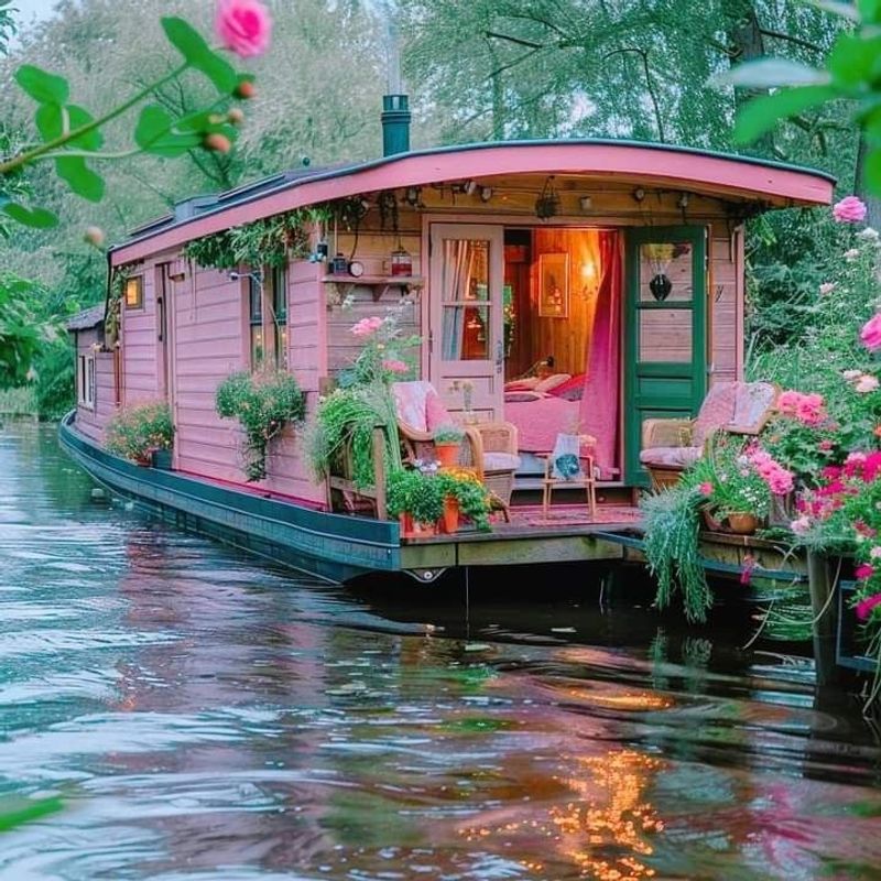 Floating Houseboat
