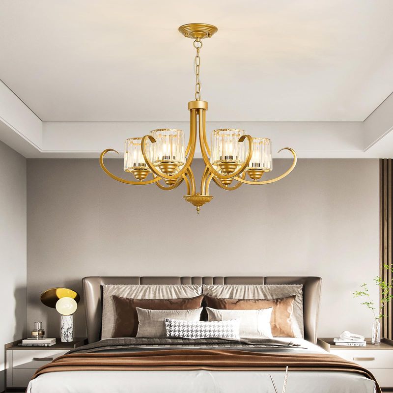 Vintage Chandeliers In Modern Bedrooms