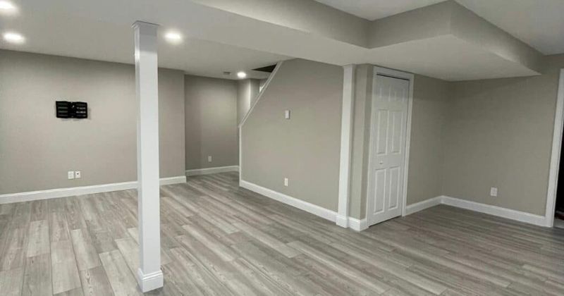 Light Trim In A Low Ceiling Basement