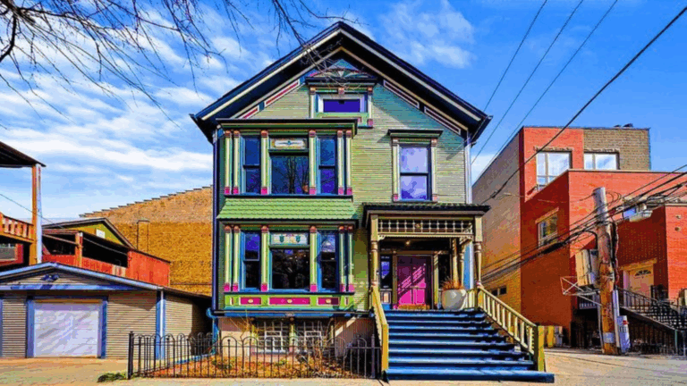 A 1888 Chicago Victorian With A Vibrant Facade, Original Banisters And Sunlit Interiors