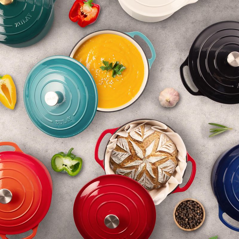 Colorful Cast Iron Cookware