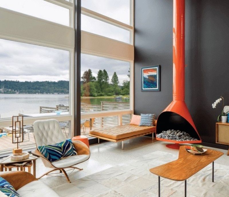 Mid-century Modern Fireplaces: Hearths with Heart