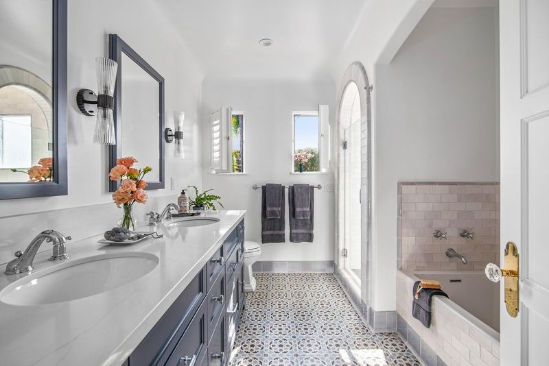 Classic Tiles In Sleek Bathrooms