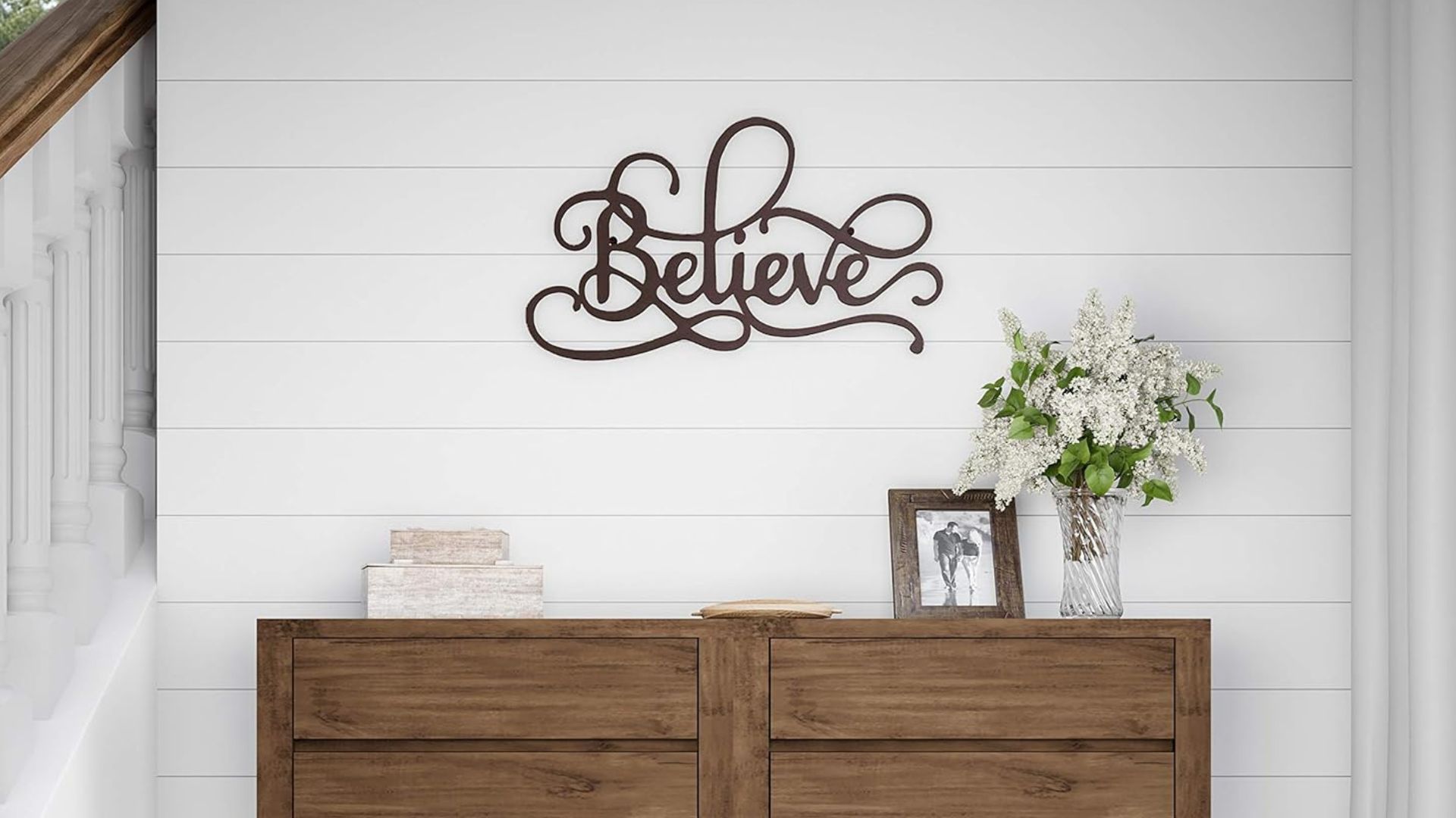 word art on the wall