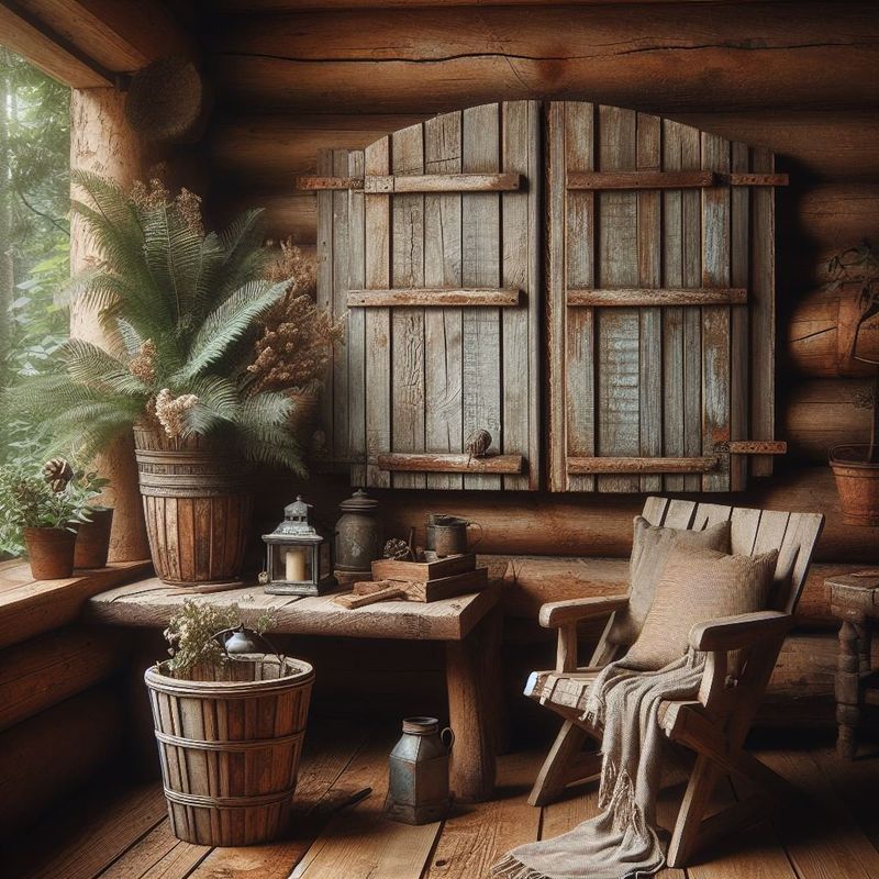 Rustic Wooden Shutters