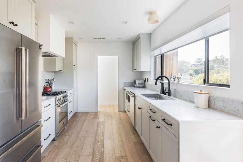Galley Layout with a Window Wall