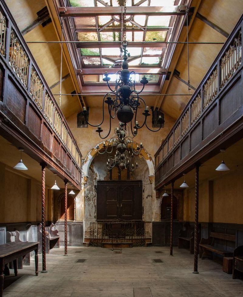 Faded Grandeur of the Entrance Hall
