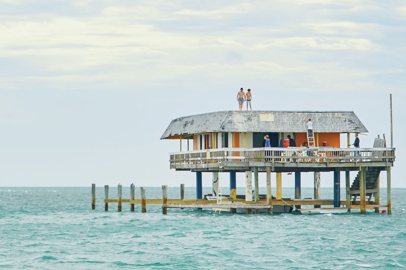 Stiltsville House in Biscayne Bay, Miami