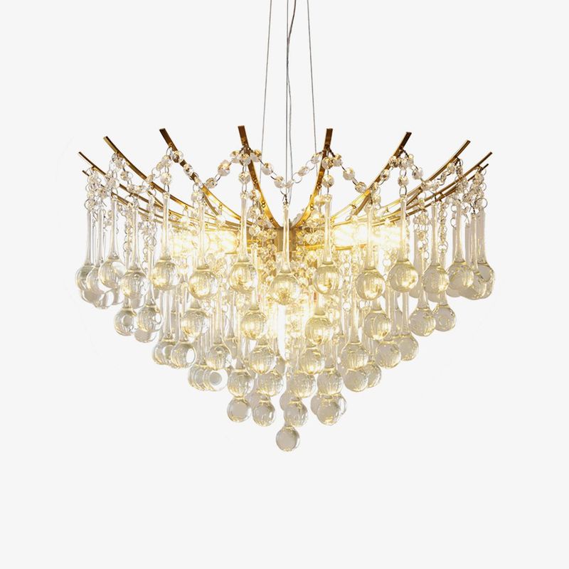 Cascading Crystal Teardrops