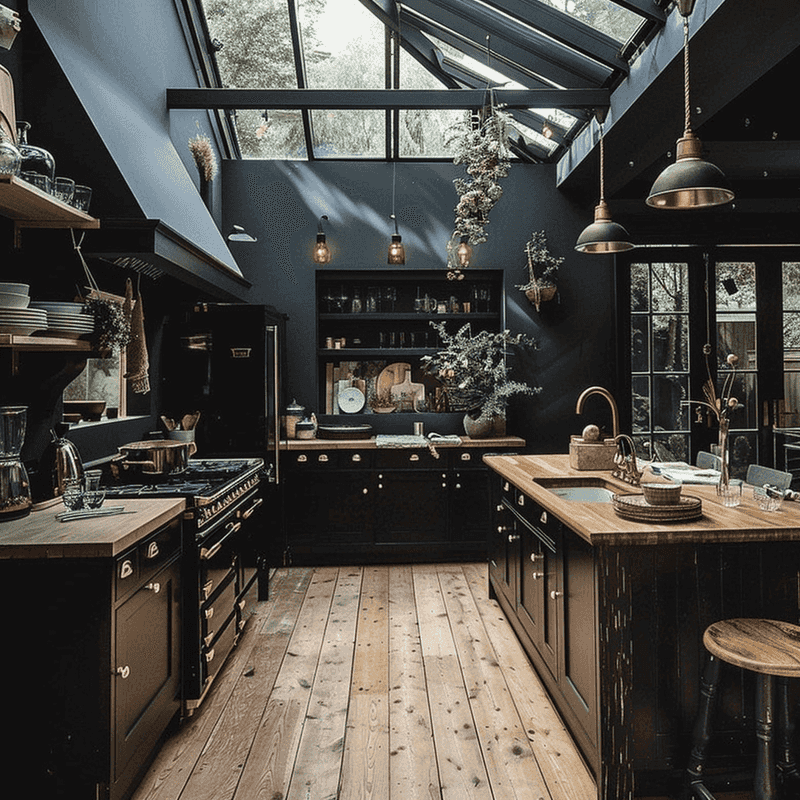 Victorian Home + Moody Heritage Kitchen