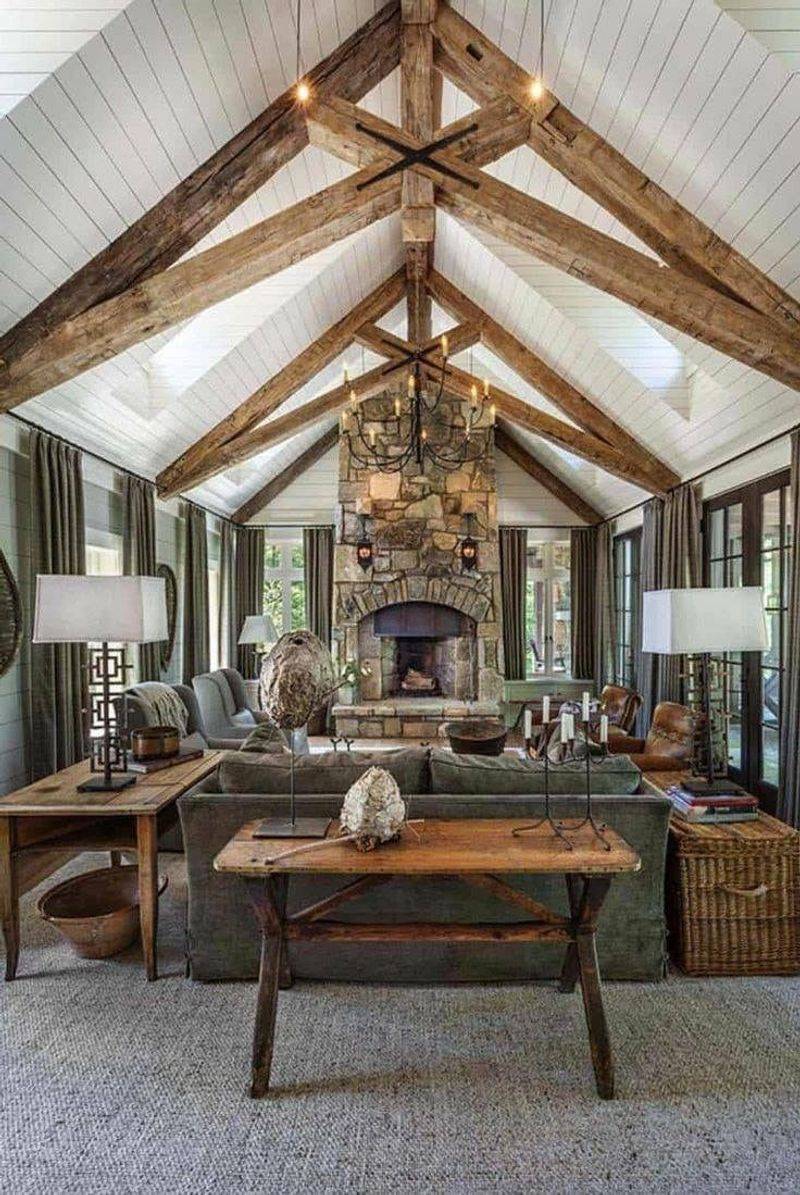 Exposed Wooden Beams